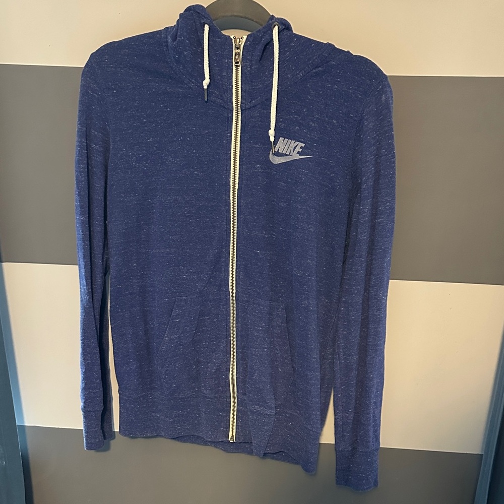 Nike Women’s Blue zip up sweatshirt